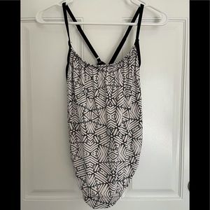 Carve Designs Sophia Tankini Swim Top - White Tile